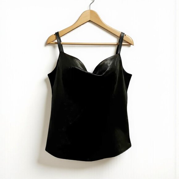 VINCE. ✨NWT Cami Black Large Silk Satin Large Retail $225 - Picture 2 of 5